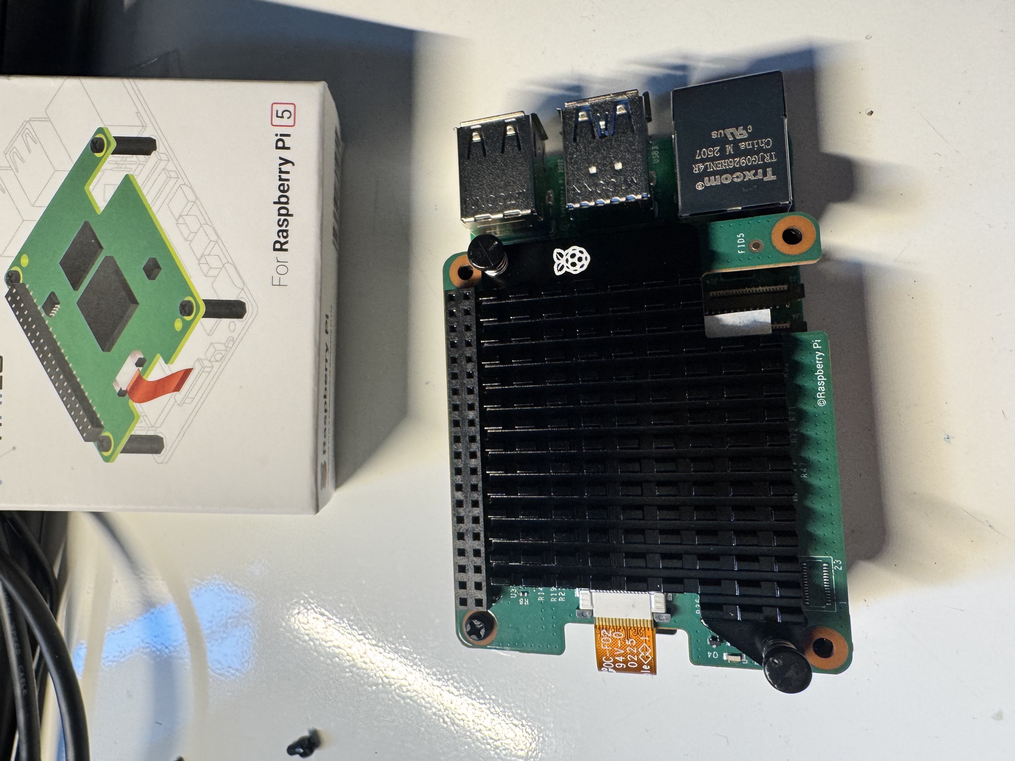 Raspberry Pi 5 with AI HAT 2 attached
